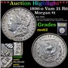 Image 1 : ***Auction Highlight*** 1896-o Vam 21 R6 Morgan Dollar $1 Graded Select Unc By USCG (fc)