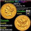 Image 1 : ***Auction Highlight*** 1877-s Gold Liberty Half Eagle $5 Graded Select Unc By USCG (fc)