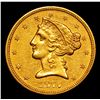 Image 2 : ***Auction Highlight*** 1877-s Gold Liberty Half Eagle $5 Graded Select Unc By USCG (fc)