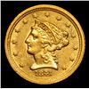 Image 2 : ***Auction Highlight*** 1841 C Charlotte Gold Liberty Quarter Eagle $2 1/2 Graded Select Unc By USCG