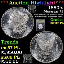 ***Auction Highlight*** 1880-s Morgan Dollar $1 Graded GEM++ PL By USCG (fc)