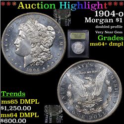 ***Auction Highlight*** 1904-o Morgan Dollar $1 Graded Choice Unc+ DMPL By USCG (fc)