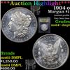 Image 1 : ***Auction Highlight*** 1904-o Morgan Dollar $1 Graded Choice Unc+ DMPL By USCG (fc)