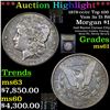 Image 1 : ***Auction Highlight*** 1879-cc  /cc Top 100 Vam 3a I5 R6 Morgan Dollar $1 Graded BU+ By USCG (fc)