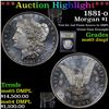 Image 1 : ***Auction Highlight*** 1881-o Morgan Dollar $1 Graded GEM Unc DMPL By USCG (fc)