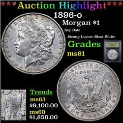 ***Auction Highlight*** 1896-o Morgan Dollar $1 Graded BU+ By USCG (fc)