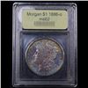Image 4 : ***Auction Highlight*** 1886-o Rainbow Toned Morgan Dollar $1 Graded Select Unc By USCG (fc)