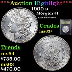 ***Auction Highlight*** 1900-s Morgan Dollar $1 Graded Select+ Unc By USCG (fc)