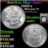 Image 1 : ***Auction Highlight*** 1900-s Morgan Dollar $1 Graded Select+ Unc By USCG (fc)