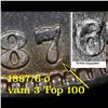 Image 6 : ***Auction Highlight*** 1887/6-o Rainbow Toned Top 100 Vam 3 I5 R4 Morgan Dollar $1 Graded Select Un