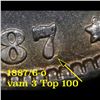 Image 8 : ***Auction Highlight*** 1887/6-o Rainbow Toned Top 100 Vam 3 I5 R4 Morgan Dollar $1 Graded Select Un