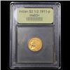 Image 4 : ***Auction Highlight*** 1911-p Gold Indian Quarter Eagle $2 1/2 Graded Select+ Unc By USCG (fc)