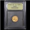 Image 4 : ***Auction Highlight*** 1926-p Gold Indian Quarter Eagle $2 1/2 Graded Select Unc By USCG (fc)