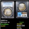 Image 1 : PCGS 1883-o Morgan Dollar $1 Graded ms64 By PCGS