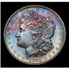 Image 2 : 1881-s/s Rainbow Toned Morgan Dollar $1 Grades Choice Unc