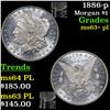 Image 1 : 1886-p Morgan Dollar $1 Grades Select Unc+ PL