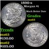 Image 1 : 1890-s Morgan Dollar $1 Grades Select Unc