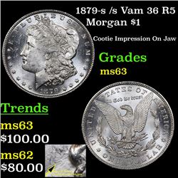 1879-s /s Vam 36 R5 Morgan Dollar $1 Grades Select Unc