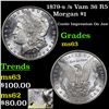 Image 1 : 1879-s /s Vam 36 R5 Morgan Dollar $1 Grades Select Unc