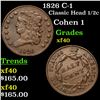 Image 1 : 1826 C-1 Classic Head half cent 1/2c Grades xf