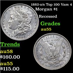 1882-o/s Top 100 Vam 4 Morgan Dollar $1 Grades Choice AU