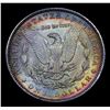 Image 3 : 1889-p Rainbow Toned Morgan Dollar $1 Grades Choice Unc