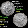 Image 1 : 1894-o Morgan Dollar $1 Grades Select AU