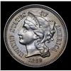 Image 2 : 1869 Three Cent Copper Nickel 3cn Grades Choice Unc