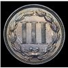 Image 3 : 1869 Three Cent Copper Nickel 3cn Grades Choice Unc