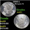 Image 1 : 1880-s Morgan Dollar $1 Grades GEM+ Unc