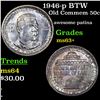Image 1 : 1946-p BTW Old Commem Half Dollar 50c Grades Select+ Unc