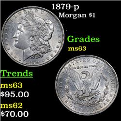 1879-p Morgan Dollar $1 Grades Select Unc