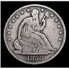 Image 2 : 1858-s Seated Half Dollar 50c Grades f+