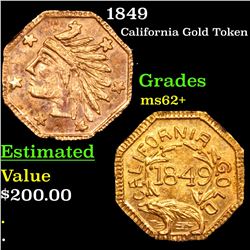 1849 California Gold Token Grades Select Unc