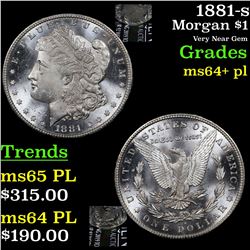 1881-s Morgan Dollar $1 Grades Choice Unc+ PL