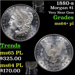 1880-s Morgan Dollar $1 Grades Choice Unc+ PL