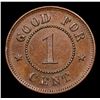 Image 3 : 1863 Good For 1 cent Civil War Token 1c Grades Choice AU/BU Slider