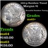 Image 1 : 1921-p Rainbow Toned Morgan Dollar $1 Grades Select+ Unc