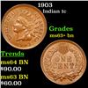 Image 1 : 1903 Indian Cent 1c Grades Select+ Unc BN