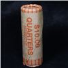 Image 3 : **Auction Highlight** Uncirculated 25c orig shotgun roll, 1945-d  In N.F. String & Son Wrapper (fc)