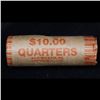 Image 4 : **Auction Highlight** Uncirculated 25c orig shotgun roll, 1945-d  In N.F. String & Son Wrapper (fc)