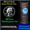 Image 1 : ***Auction Highlight*** Proof Mixed Washington Quarter 25c roll, 1968-2011, 40 pieces (fc) (fc)