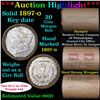 Image 1 : ***Auction Highlight*** Full solid date 1897-o Morgan silver $1 roll, 20 coins (fc)