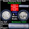 Image 1 : Buffalo Nickel Shotgun Roll in Old Bank Style 'Bell Telephone'  Wrapper 1920 & d Mint Ends