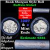 Image 1 : Buffalo Nickel Shotgun Roll in Old Bank Style 'Bell Telephone'  Wrapper 1927 & s Mint Ends