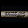 Image 5 : Mixed small cents 1c orig shotgun roll, 1920-d Wheat Cent, 1896 Indian Cent other end,McDnalds Wrapp