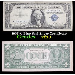 1957 $1 Blue Seal Silver Certificate Grades