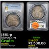 Image 1 : ***Auction Highlight*** PCGS 1881-p Morgan Dollar $1 Graded ms65 By PCGS (fc)