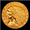 Image 2 : ***Auction Highlight*** 1925-d Gold Indian Quarter Eagle $2 1/2 Graded Select+ Unc By USCG (fc)