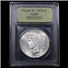 Image 4 : ***Auction Highlight*** 1934-p Peace Dollar $1 Graded GEM+ Unc By USCG (fc)